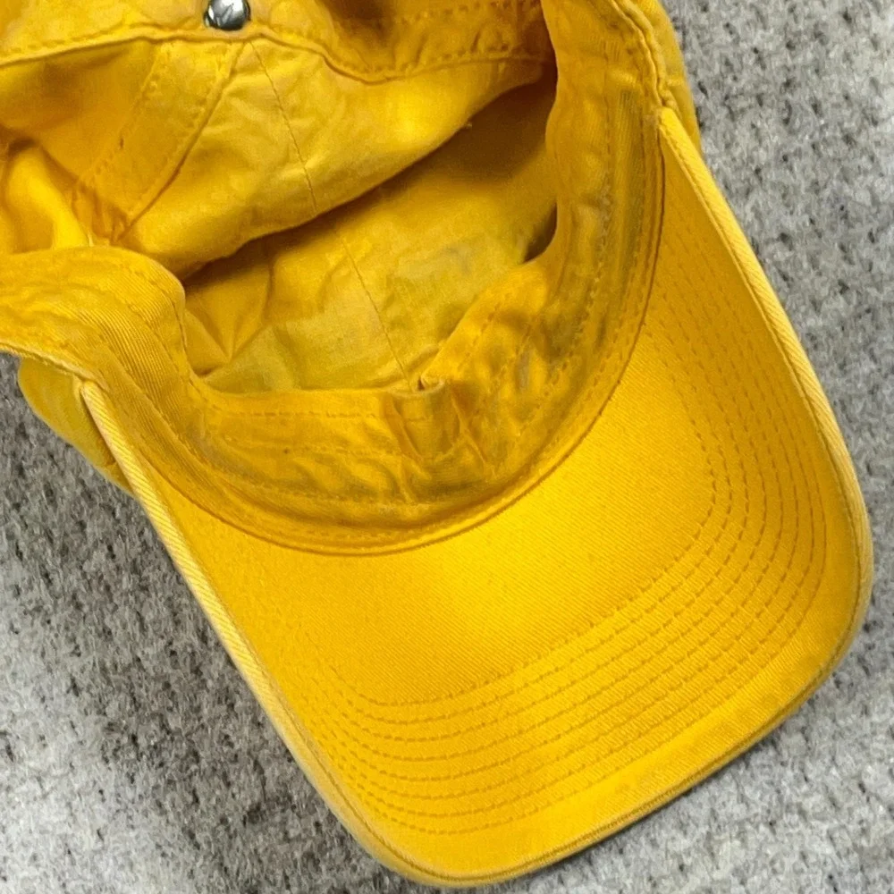 West Virginia Mountaineers Hat Cap Strap Back Nike Swoosh Dad WVU Yellow Adult - Picture 5 of 8